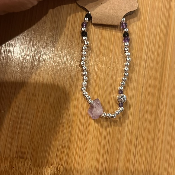 A+++ Top Quality Graded Amethyst with Black Onyx and .925 Tibetan Silver. - Picture 3 of 3